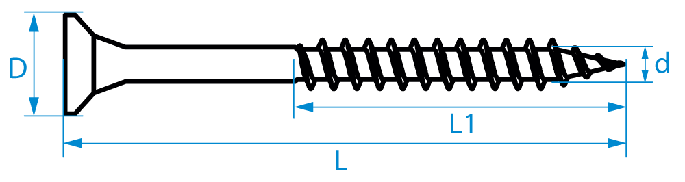 spaanplaatschroef verzinkt basicpro-2 spaanplaatschroef verzinkt basicpro-2