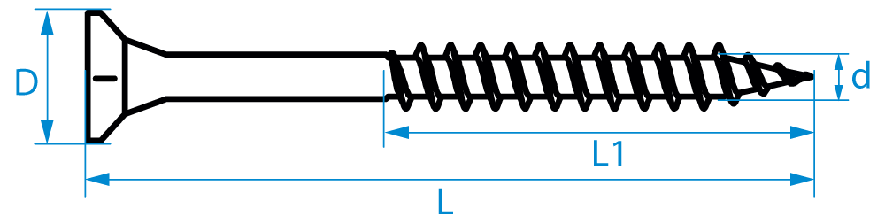 spaanplaatschroef verzinkt basicpro-2 spaanplaatschroef verzinkt basicpro-2